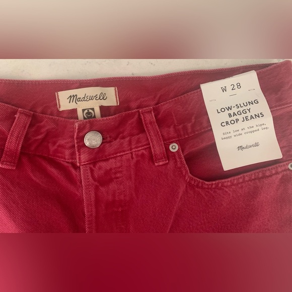 Madewell Low-Slung Baggy Crop NWT - SZ /28 - Picture 13 of 17
